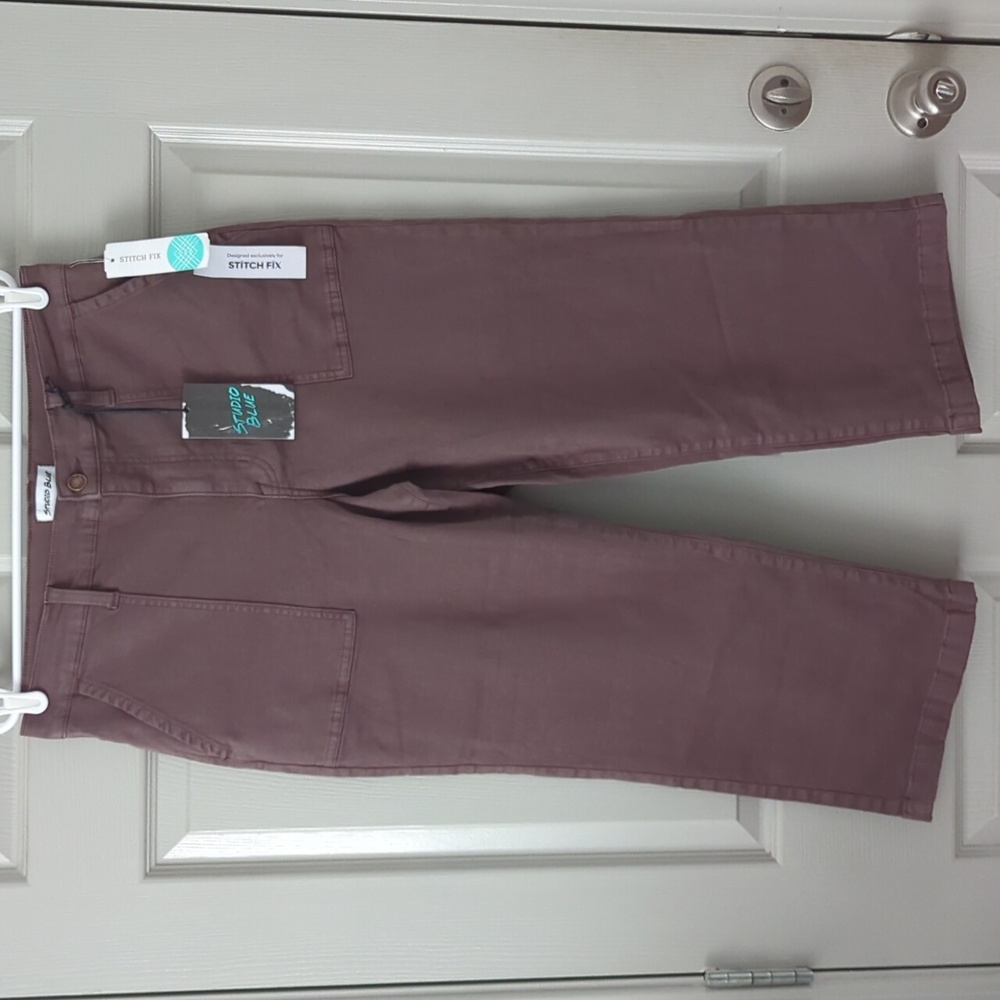 Studio Blue Dawn Wide Leg Utility Pant- 32P - Picture 2 of 12